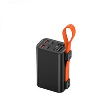 대용량 보조배터리 손전등 휴대폰 고속 충전 휴대용, 27000mAh, 01) 블랙 일반