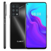 기기 이동 cubot x30 nfc 스마트폰 4g 글로벌 밴드 휴대폰 128gb 256gb 5 후면 ai 카메라 6 4quot 풀뷰 디스플레이 안드로이드 10 핸드폰, 8GB 128GB, 협력사, 검은 색