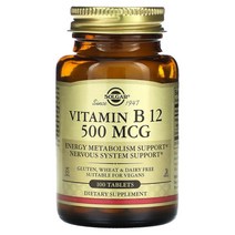 솔가 비타민B12 500mcg 100정 칼슘 엽산 비타민B6 호모시스테인 실리카 이노시톨