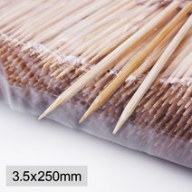 [KO] 닭꼬치 바베큐 꼬치요리 대나무꼬지 3.5mm x 25cm 1박스 10000개, [KO] 대나무꼬지 25cm 1박스 20봉
