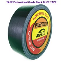 테스크 수출용 국산 덕트테이프(DUCT TAPE) 50MM X 50M 최고급형(전문가급) BLACK, 1개
