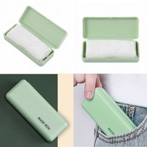 위생적인 휴대용 마스크 보관 케이스 투명 파우치 보관법 케어 습기제거, 1개, A타입