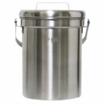 이비케이 가정용 스텐 음식물 쓰레기통 3L, 2개