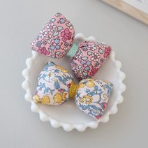 공주마마 플라워볼륨리본집게핀