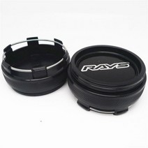 휠캡 자동차 타이어캡 스티커 Rays VOLK CE28 TE37 RE30 TTA ZE40 용 휠 캡 센터 허브 커버 블랙 크롬 엠블럼 스타일링 액세서리 66mm 4 개, F