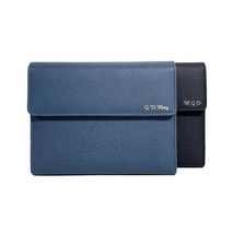 이니셜스 도어형 다이어리 / 이름 로고 각인 25절(A5) 32절(B6) 6공 시스템 2023 업무용 플래너, 모던 도어형_블루