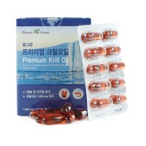 팜그린 프리미엄 크릴오일 남극크릴 100% EPA DHA 아스타잔틴 인지질56% 크릴오일원액 크릴오일추천 캐나다직수입, 30캡슐, 1000mg