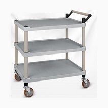 어린이집 식당 플라스틱 3단 식판 카트 이동대차 핸들카 카트기 핸드카, 1개, (신형) 3단 대