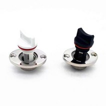 보트수리 25mm 1 인치 보트 스테인레스 스틸 나일론 배수구 플러그 카약 액세서리용 해양 딩기, 검은색, 02 Black