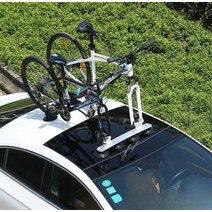 차량 상부 자전거 거치대 산악자전거 받침대, 3량버전-검정색(수납가방포함)