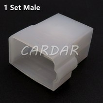 1 세트 4 핀 6.3 시리즈 백색 자동 연결 관 높은 현재 산소 감지기 배선 소켓 여성 남성 접합기 180900, 02 Follow Me Cheaper