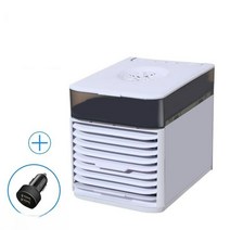 이동식에어컨 캠핑용에어컨 수냉식 미니 자동차 탑재 작은방 에어컨 냉동 24v 대형 트럭 여름 차량 냉각 음소거 12v 공기 냉각기 팬 이동형에어컨, 자동차 에어컨+시가잭