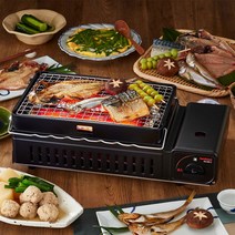 이와타니 가스버너 야끼토리 꼬치 야끼니쿠 불판 휴대용 캠핑 화로 CB-ABR, CB-ABR-1, 1개