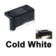 LED 태양광광 계단 데크 램프 정원 장식 야외 조명, Cold White_2 Pcs