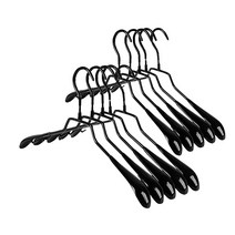 마녀의생활 논슬립 코팅 옷걸이 10P 정장 자켓용 스틸옷걸이, 여성용5P+여성용5P, 블랙+블랙