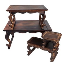 직사각 개다리소반 백일상 백일상차림 소반, 직사각 1호(가로 30cm x 세로 15cm)