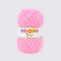 [니트박스 뜨개실] 웰빙 펄 수세미실, 02. 연핑크, 1개