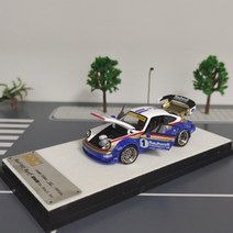 포르쉐 911 JPS PGM 1:64 993 RWB 자동차 모델, 파란색과 흰색 일반판