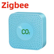 이산화탄소경보기 캠핑용일산화탄소 가스누설 감지기 연기 산소농도 투야 CO2 이산화탄소 센서 검출기 NDI, 03 ZigBee Square Blue