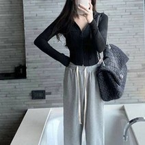 헤이기븐 심플 베이직 후드 슬림 핏 집업 (8942603)