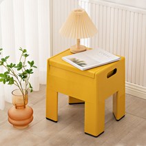 로얄다이아 캐비닛스툴 미드센추리 모던 빈티지 뉴트로 포인트 체어 인테리어의자, 캐비닛체어 - 머스타드