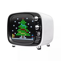 휴대용 블루투스 스피커 Divoom Tivoo 휴대용 블루투스 스피커 스마트 시계 알람 픽셀 아트 DIY App LED 라, 02 White_02 폴란드