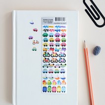 모모스티커 다이어리꾸미기 제주 이동수단 스티커 다꾸 씰스티커, 단품, 1개