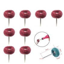 미니 드릴 연마 브러시 2.35mm 녹 제거제용 50개, red, 15pcs