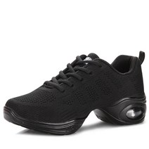 라인댄스화 재즈화 줌바 방송댄스 에어로빅 스포츠댄스화 연습용 신발, 230, 라인댄스화블랙