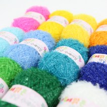 해맑은 수세미실/아크릴/위생수세미/폴리실 프랜즈얀, 22 진노랑