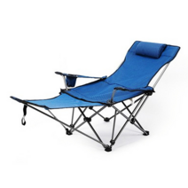 XJ 아웃도어 접이식 의자 캠핑 비치 체어 낚시 의자, 남색실포