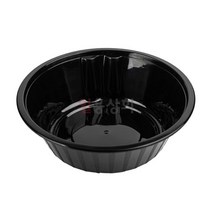 일용상회 다회용 면용기 PS 2168 210파이 중 900ml 400개 검정 중화용기, 뚜껑400개