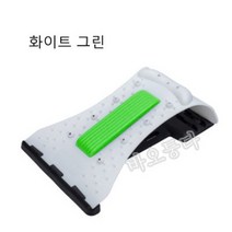 바오퉁다1-110# 침술 마사지 자석 물리치료 호형 스트레칭 3단계 목 견인기, 화이트 그린