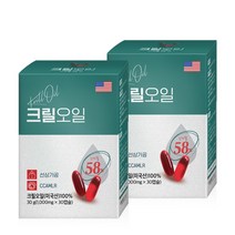 미국 산 100 % 남극해 프리미엄 크릴 오일 새우 캡슐 선상 가공 높은 고용량 흡수성 인지질 58 krill oil 크릴 세우 캡술 켑슐 쿠릴 그릴 켑술 정 알 먹는 법 방법, 2개, 30 정