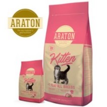 아라톤 키튼 고양이사료 1.5kg, 6개, 닭 칠면조 오리