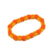 패션 24 섹션 자전거 체인 트랙 감압 스트레스 방지 버전 어린이용 유체 팔찌 피젯 완구, [01] without Luminous