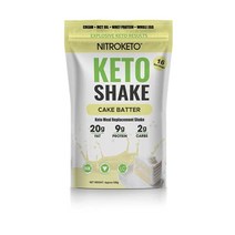 체중조절 NutriKeto KeTone Shake - Vanilla Cake Batter Low Carb/High Fat (LCHF) Ketogenic Diet 16 Serving