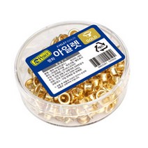 평화 아일렛펀치+은색심 트룹런던201아일렛펀치+3색심 펀칭기 심, 평화 아일렛심(금색심)