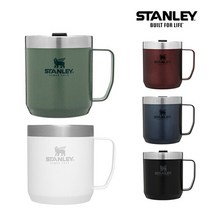 [스탠리] 클래식 진공 캠프 머그 354ml, 옵션선택, 블랙
