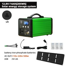 캠핑용 야외 에너지 저장 공급 보조베터리 휴대용 발전소 가정용 태양광 발전기, [07] UK16AHSolar version