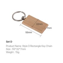 Ultrarayc 5PCS 레이저 마킹 및 조각 재료에 대 한 나무 키 DIY 마크 CO2 기계에 대 한 사용자 지정 된 재료, 04 Style D