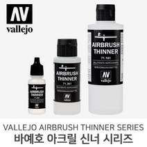 바예호 아크릴 도료 에어브러쉬용 아크릴 신너 시리즈 17ml 60ml 200ml, 161 Thinner (200ml)