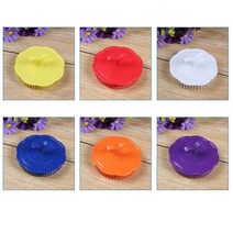 3 Pcs Soft Glue Shampoo brush Bathroom Products Plastic Sanitary comb Washing Hair Scalp Shower Body, Random
