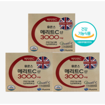 휴온스 메리트C산 3000mg 1세트에 90포 가루비타민, 4박스 x (3g x 90포)/총12개월분