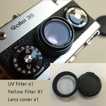 렌즈 커버 24mm MC UV 필터 ROLLEI 35 카메라 보호 슈트 노란색, 03 model 3_01 24mm