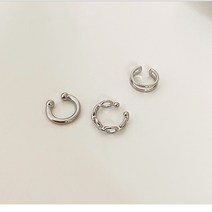 BEAUTY 데일리 심플 써클 귀 않뚫는 귀찌 귀걸이 3P