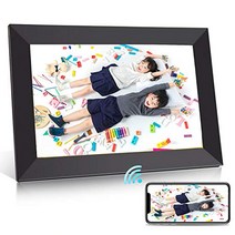 BIGASUO 디지털 포토 프레임 WiFi 10.1형 IPS 고화질 터치 액정 1280800 해상도 16GB 내장 360도 회전 가능 사진 동영상 자동 재생 슬라이드쇼 앱 Frameo 대응 일본어 취급 설명서 1년 보증 블랙