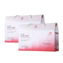 유기농다림 더진한 100% 유기농 석류즙 2박스 60포, 70ml