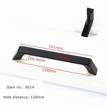 도어 가구 경첩 문 자석 자동 경첩 현대 캐비닛 핸들 솔리드 알루미늄 합금 손잡이 및, 9014-128