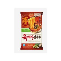 풀무원 육개장칼국수 415g (2인분) 얼큰한국물 쫄깃함 진한국물 존맛탱 한끼대용, 21개